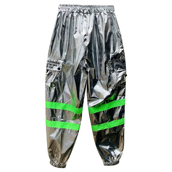 Jazz Dance Kostüm – Damenbluse mit Silberhose im Hip-Hop-Stil