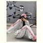 Sport- und Freizeit-Sweater-Mantel mit gerade geschnittener Hose – Für Damen im lässigen Stil