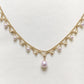 Aurora Japanische 18K Gold Spitzen-Perlen-Halskette