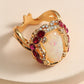 Gold-plated ring – European-American style with extravagance