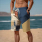 Neue Sommer-Atmungsaktive Hawaiianisch Bedruckte Karierten Herren-Shorts