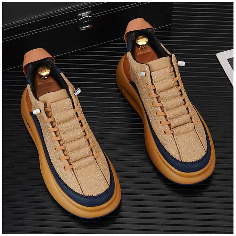 Zapatos casuales bajos para hombre, modernos y versátiles.