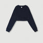 Sudadera corta retro recortada Navel Hot Girl para mujer: moderna y cómoda