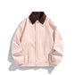 Pure color all-matching polo collar jacket