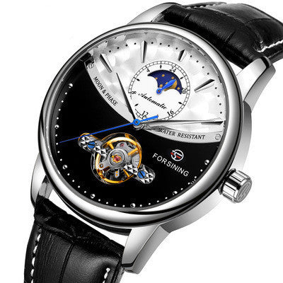 Luxurious automatic watch with world time and tourbillon function 