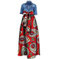 Afrikanischer Damenrock – 100 % Baumwolle mit Batikdruck