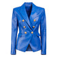 women's suit-style leather jacket