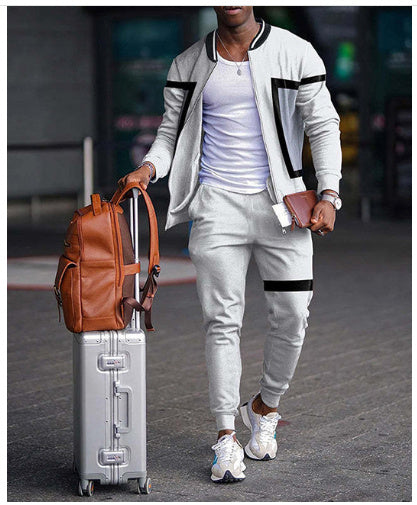 Basic Style Farblich abgestimmtes Zweiteiler-Set in Übergröße