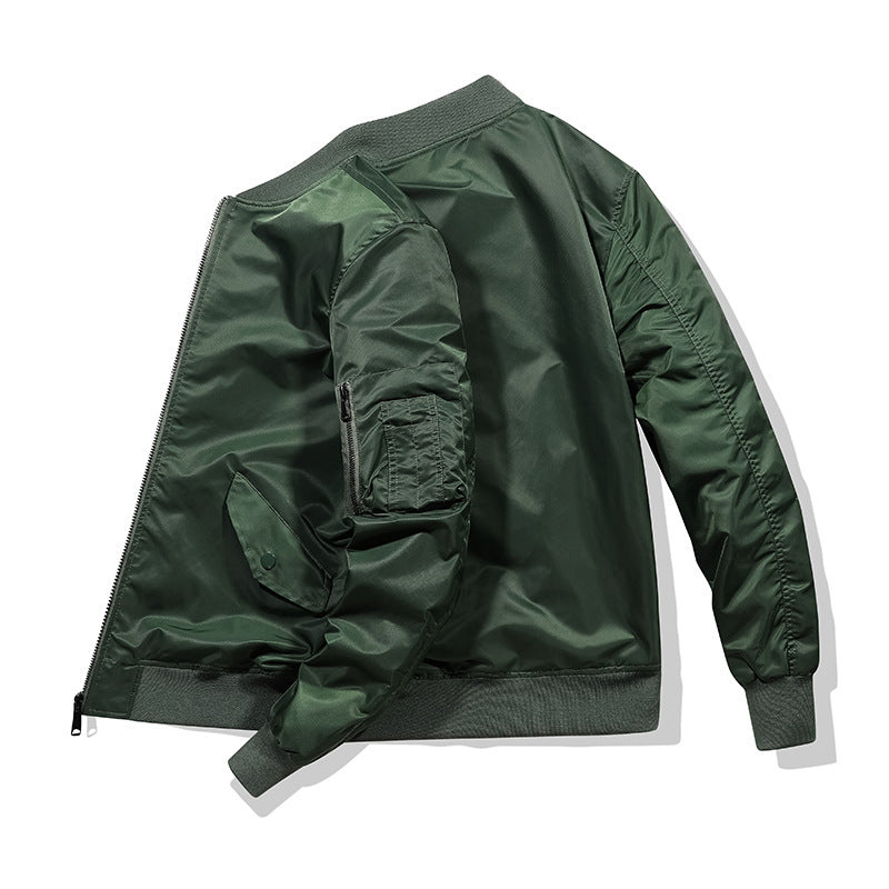Aviator-Jacke, bestickte Baseballjacke für Herren