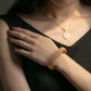 Vergoldetes S925 Silber Armband – Feines Spitzen-Design für Damen