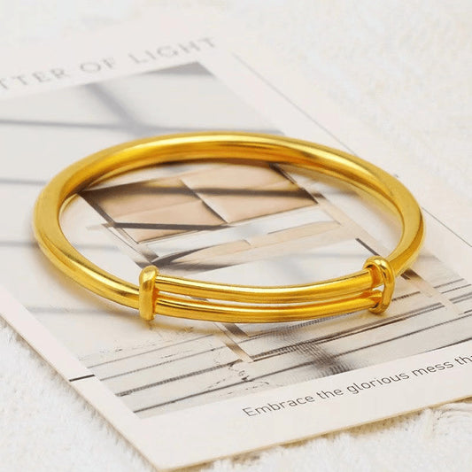 Pulsera Slide para mujer en oro de 18 quilates: ajustable y elegante 