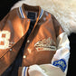 Chaqueta de béisbol Street Loose Colorblock para hombre