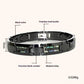 Tungsten-Gold-Armband mit Keramik und Farbmuscheleinlage – Modern und Kratzfest