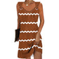 Eyelet Buckle Vest Camisole Dress with Hip Emphasis