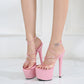 Extravagant High Heel Platform Sandals – Transparent Strappy Shoes for Women with Super High Heels