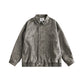 Retro-Hongkong-Stil, gewaschene, distressed Jacke für Herren
