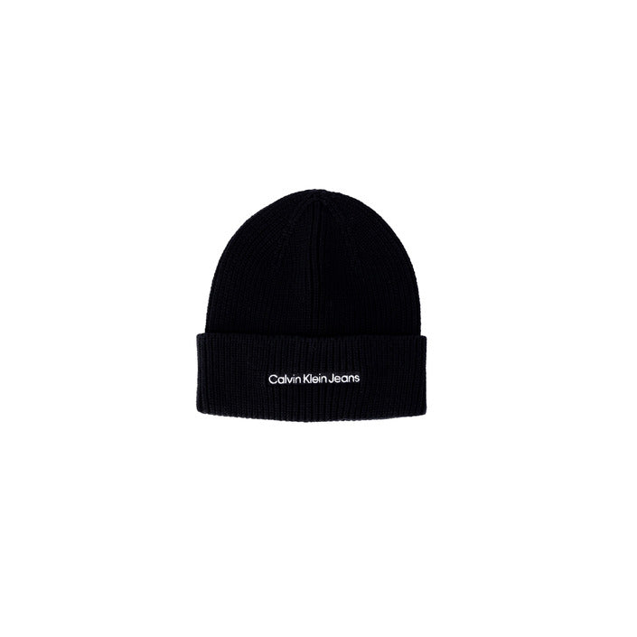 Calvin Klein Jeans Hat Women Black Solid Autumn Winter