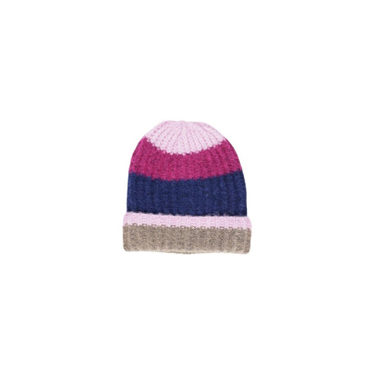 Pieces Hat Women Blue Striped for Autumn and Winter