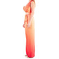 Silence Anzug Damen In Orange Mit Sweetheart-Ausschnitt
