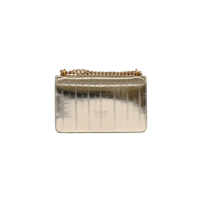 Pinko Bag Women Golden Handbag for Spring Summer