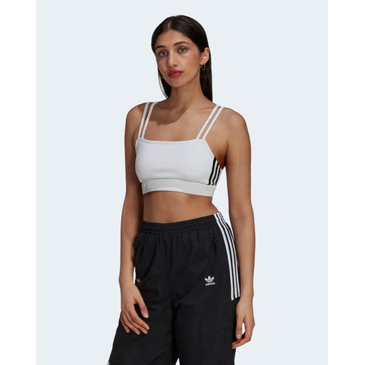 Adidas Top Damen Für Frühling Sommer In Weiß Baumwolle