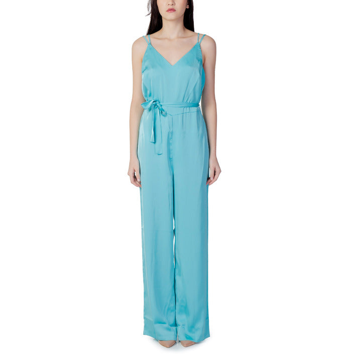 Vila Clothes Anzug Damen Azurblau Mit V-Ausschnitt