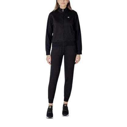 Traje Ea7 para mujer, negro, de manga larga y cuello coreano