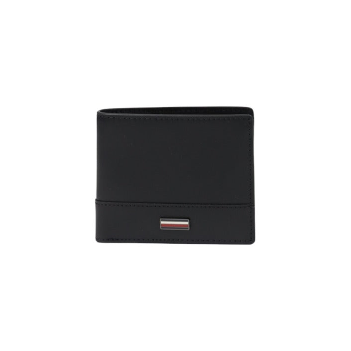 Tommy Hilfiger Brieftasche Herren Schwarz Leder 8,5x10x2