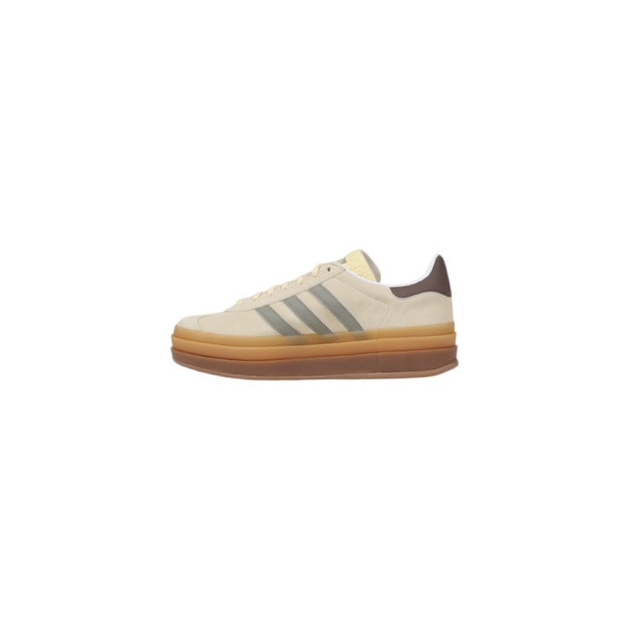 Adidas Women's Beige Leather Upper Shoe