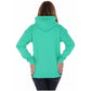 Adidas Fleece Women's Green With Hood And Front Pockets