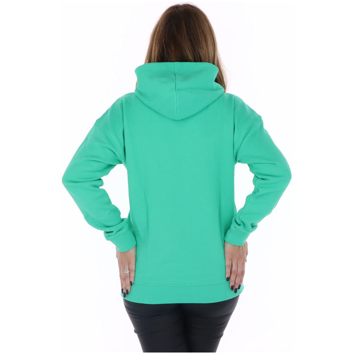 Adidas Fleece Women's Green With Hood And Front Pockets