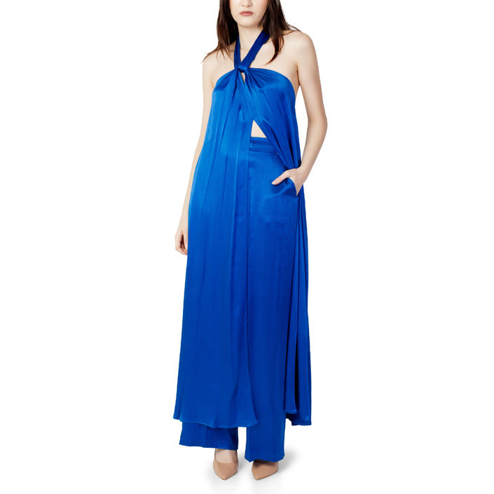 Hanny Deep Suit Women Blue Sleeveless for Spring Summer