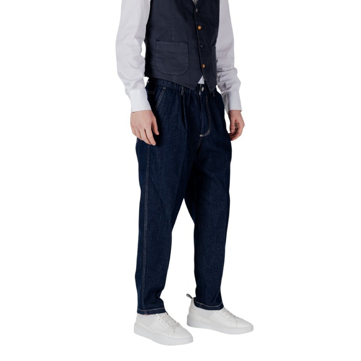 Vaqueros Gianni Lupo para hombre en azul para primavera y verano