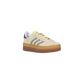 Adidas Women's Beige Leather Upper Shoe