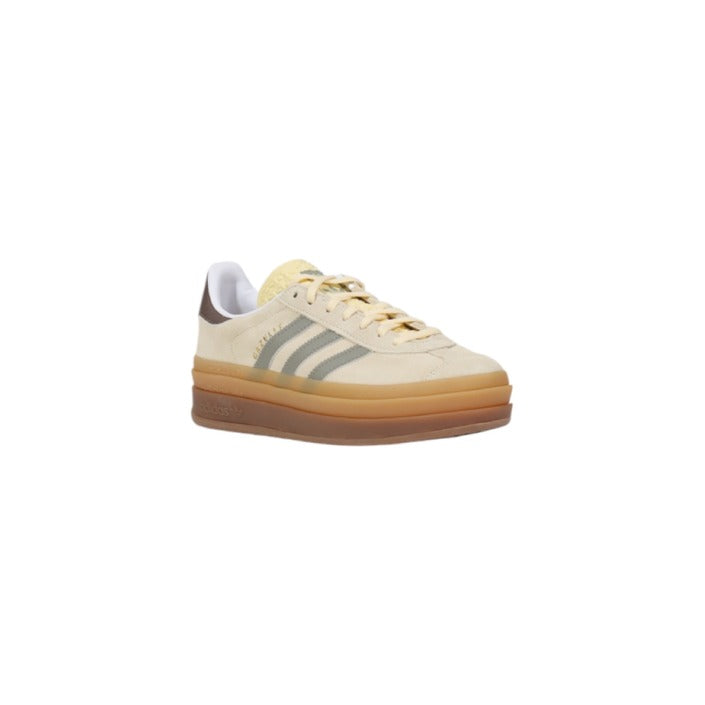 Adidas Women's Beige Leather Upper Shoe