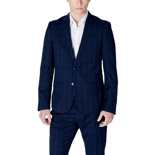 Antony Morato Suit Men Blue Plain Spring Summer
