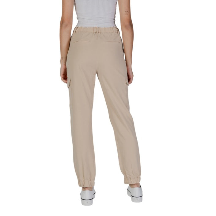 B.young Hose Damen Beige Einfarbig Für Frühling Sommer
