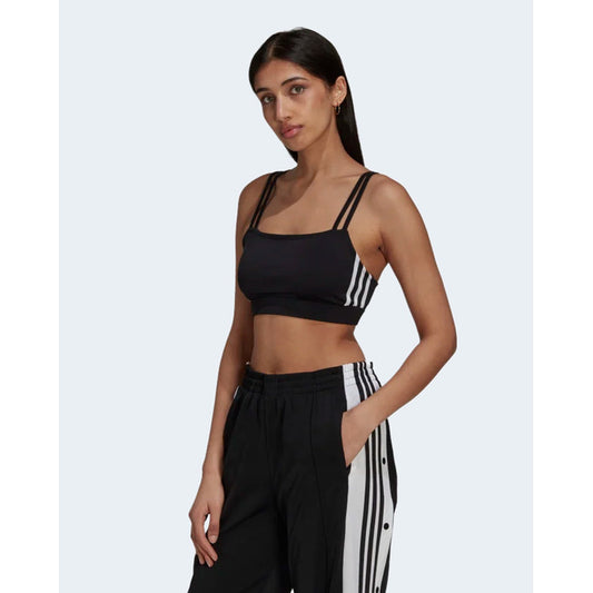 Adidas Top Damen Schwarz Träger 100 Prozent Baumwolle