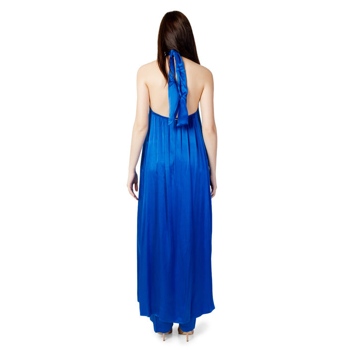 Hanny Deep Suit Women Blue Sleeveless for Spring Summer