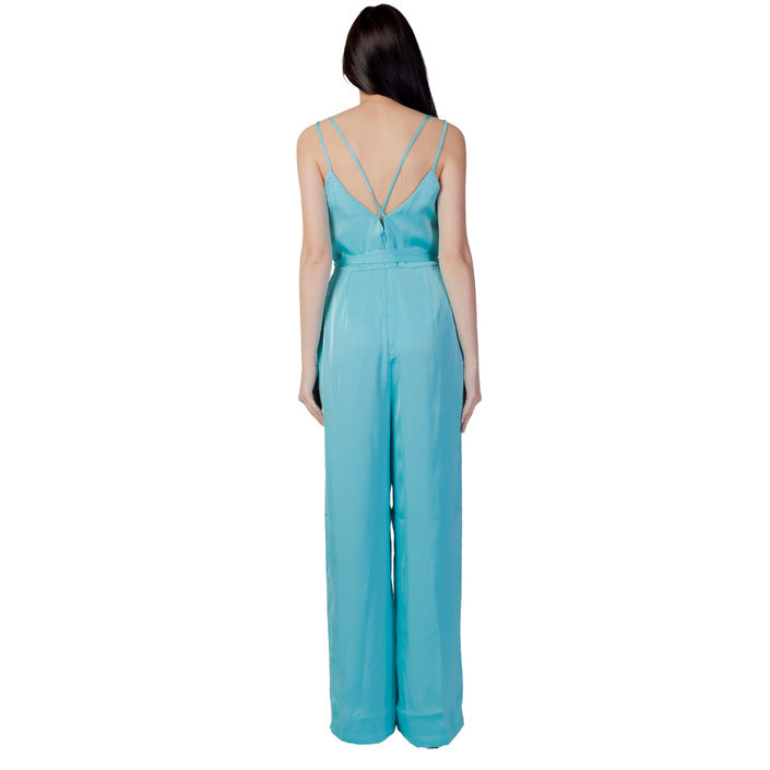 Vila Clothes Anzug Damen Azurblau Mit V-Ausschnitt