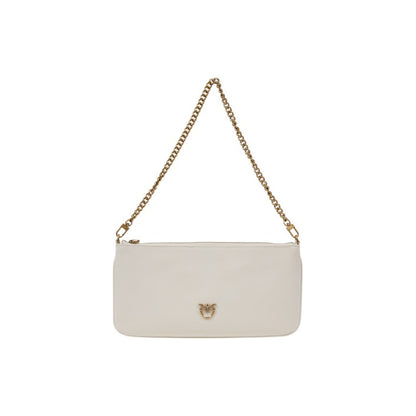 Pinko Tasche Damen Aus Leder In Weiß Mit Reißverschluss